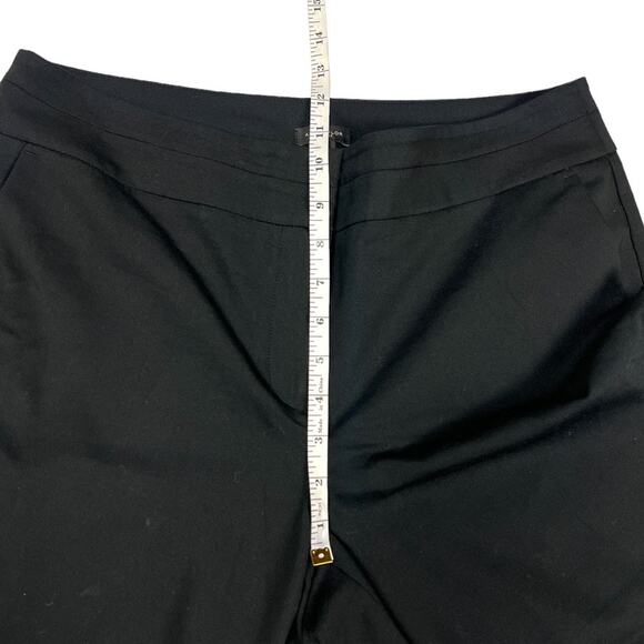 Ann Taylor Factory Pants Black Ankle Button Zip Fly Women's 8 Crop Trouser - Picture 5 of 11